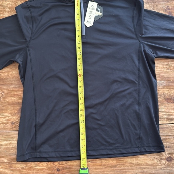 Rorie Whelan Golf Sporty 1/4 Zip Pullover Jacket Black Stretch Men’s XXL NEW - Picture 9 of 11